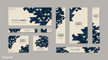 Business abstract banner set | Free stock vector - 579496