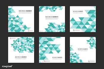 Business abstract banner set | Free stock vector - 579498