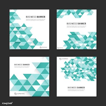 Business abstract banner set | Free stock vector - 579501