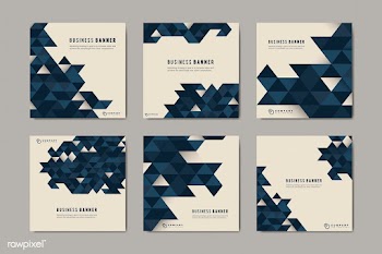 Business abstract banner set | Free stock vector - 579506
