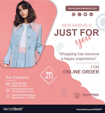 business abstract fashion sale for social media po