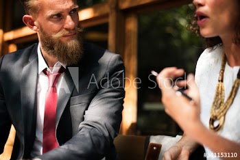 Business agreement deal at coffee shop