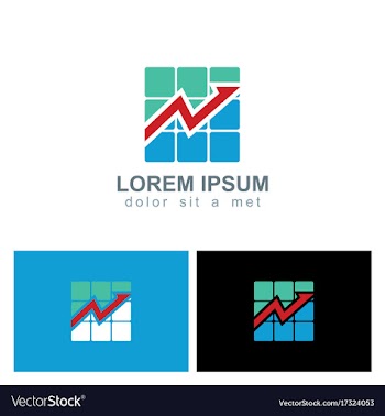  					Business arrow progress logo vector image														