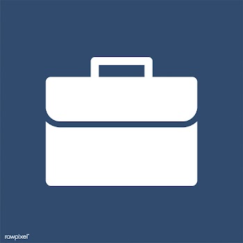Business briefcase icon on blue | Free stock vector - 457695