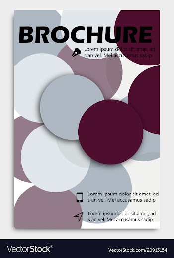 Business brochure design template flyer layout vector image