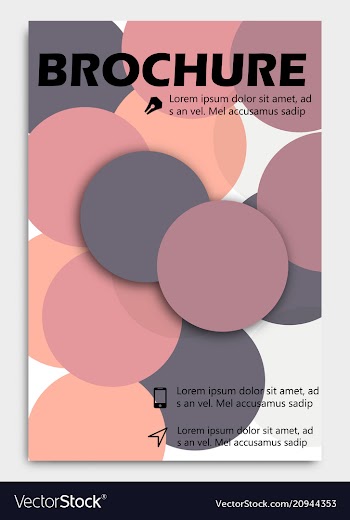 Business brochure design template flyer layout vector image