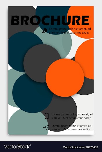 Business brochure design template flyer layout vector image
