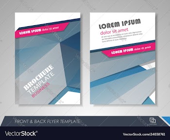 Business brochure design template vector image