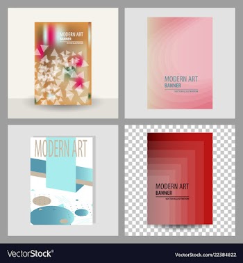 Business brochure flyer banner design template vector image