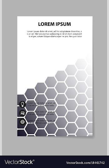 Business brochure flyer design a4 template vector image