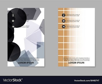 Business brochure flyer design a4 template vector image