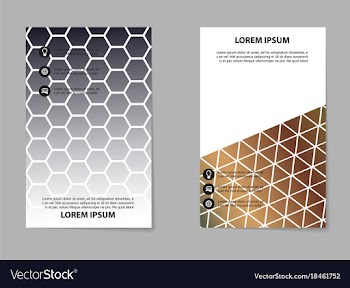 Business brochure flyer design a4 template vector image