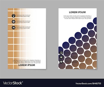 Business brochure flyer design a4 template vector image