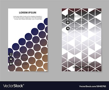 Business brochure flyer design a4 template vector image