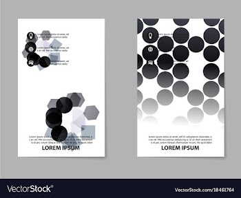 Business brochure flyer design a4 template vector image