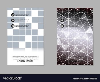 Business brochure flyer design a4 template vector image