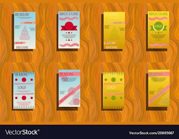 Business brochure flyer design a4 template vector image