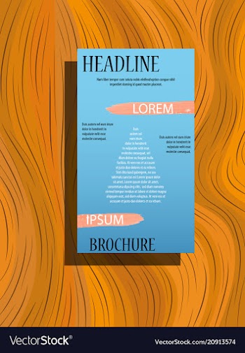 Business brochure flyer design a4 template vector image
