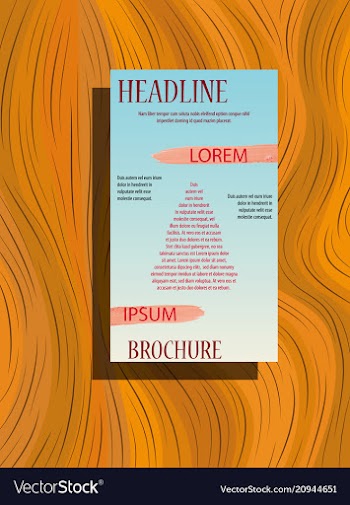 Business brochure flyer design a4 template vector image