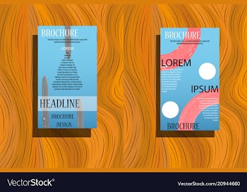 Business brochure flyer design a4 template vector image