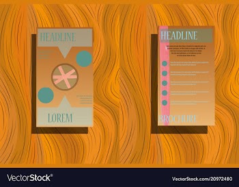 Business brochure flyer design a4 template vector image