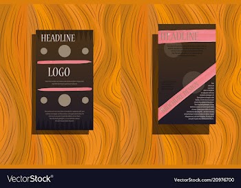 Business brochure flyer design a4 template vector image