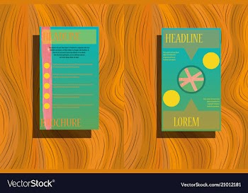 Business brochure flyer design a4 template vector image