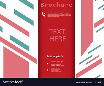Business brochure flyer design a4 template vector image