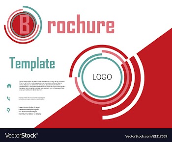 Business brochure flyer design a4 template vector image