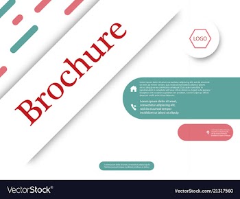 Business brochure flyer design a4 template vector image