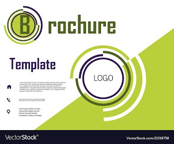 Business brochure flyer design a4 template vector image
