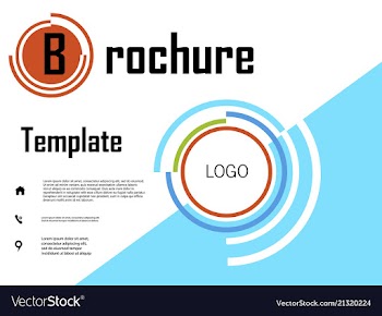 Business brochure flyer design a4 template vector image