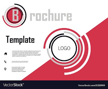 Business brochure flyer design a4 template vector image