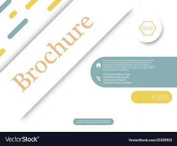 Business brochure flyer design a4 template vector image