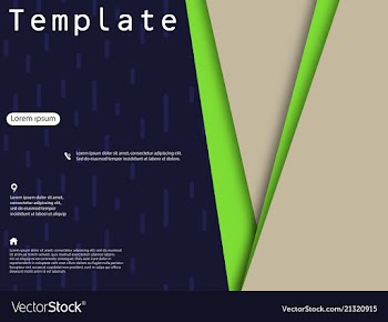 Business brochure flyer design a4 template vector image