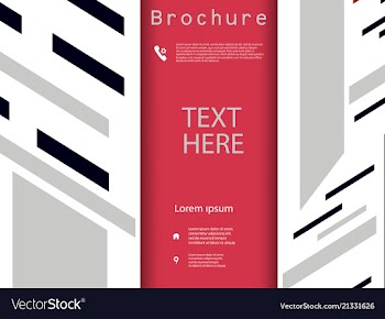 Business brochure flyer design a4 template vector image