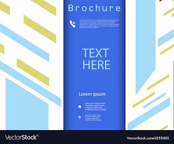 Business brochure flyer design a4 template vector image
