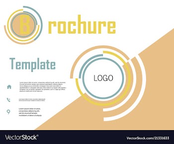 Business brochure flyer design a4 template vector image