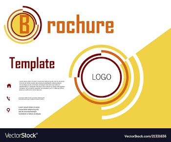 Business brochure flyer design a4 template vector image