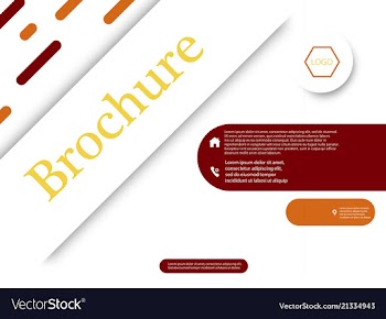 Business brochure flyer design a4 template vector image