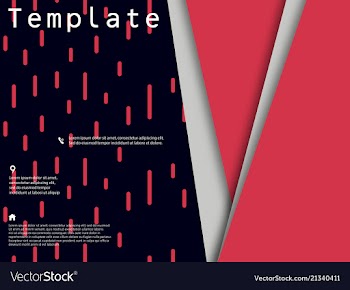 Business brochure flyer design a4 template vector image