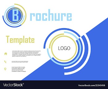Business brochure flyer design a4 template vector image