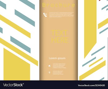 Business brochure flyer design a4 template vector image