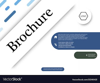 Business brochure flyer design a4 template vector image