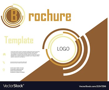 Business brochure flyer design a4 template vector image