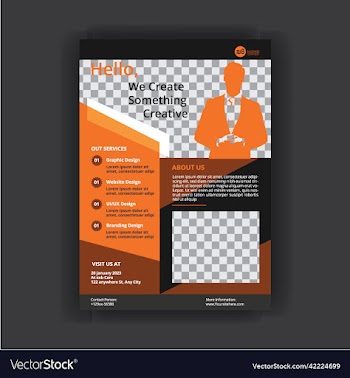 business brochure flyer design layout template