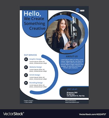 business brochure flyer design layout template