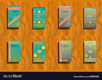 Business brochure flyer design layout template in vector image