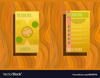 Business brochure flyer design layout template in vector image
