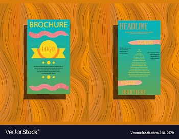 Business brochure flyer design layout template in vector image